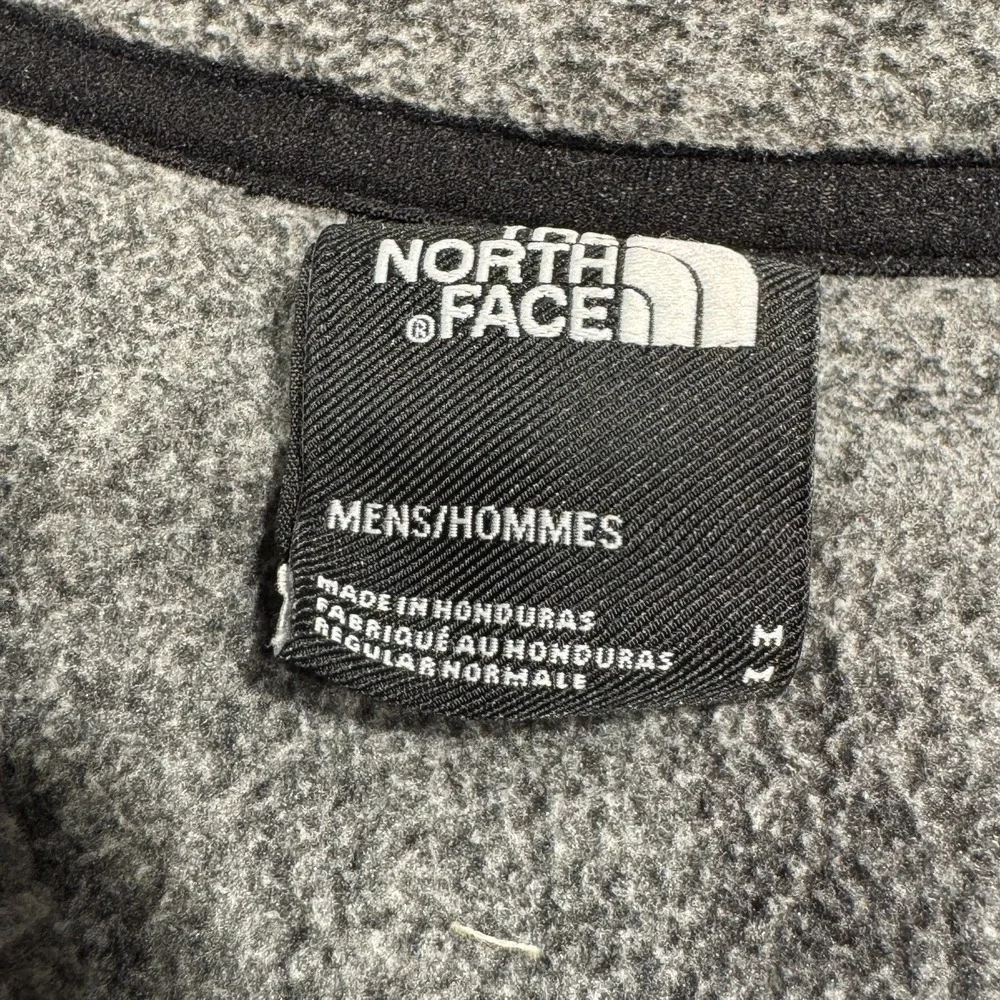 The North Face Denali 1/4 Zip Pullover‎ Men's Sz M Black Grey